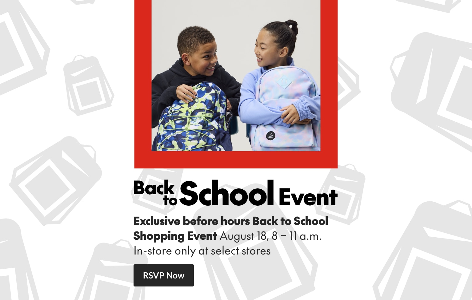 Back to School In-Store Event