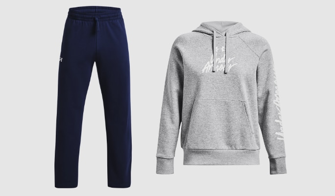 Under Armour Women’s & Men’s Rival Fleece Clothing 40% off*