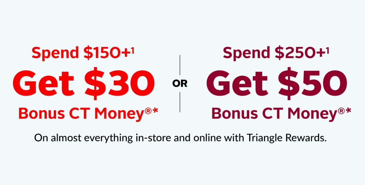 Triangle Spend & Get One Day Only, Saturday May 11.