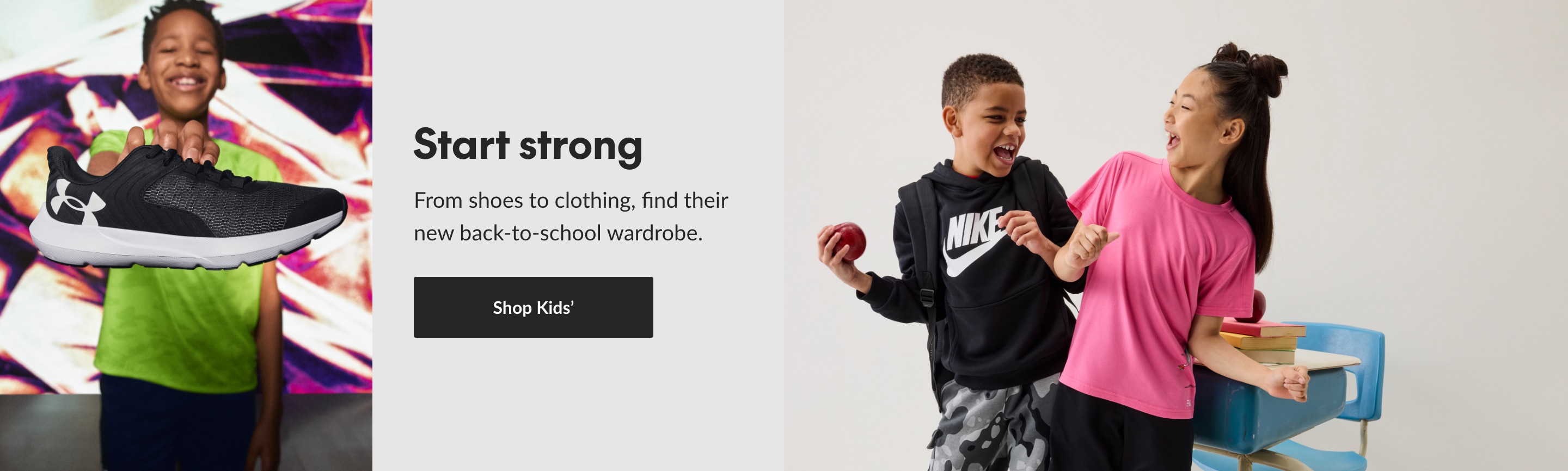 Back to School: Kids' Athletic Clothing & Shoes