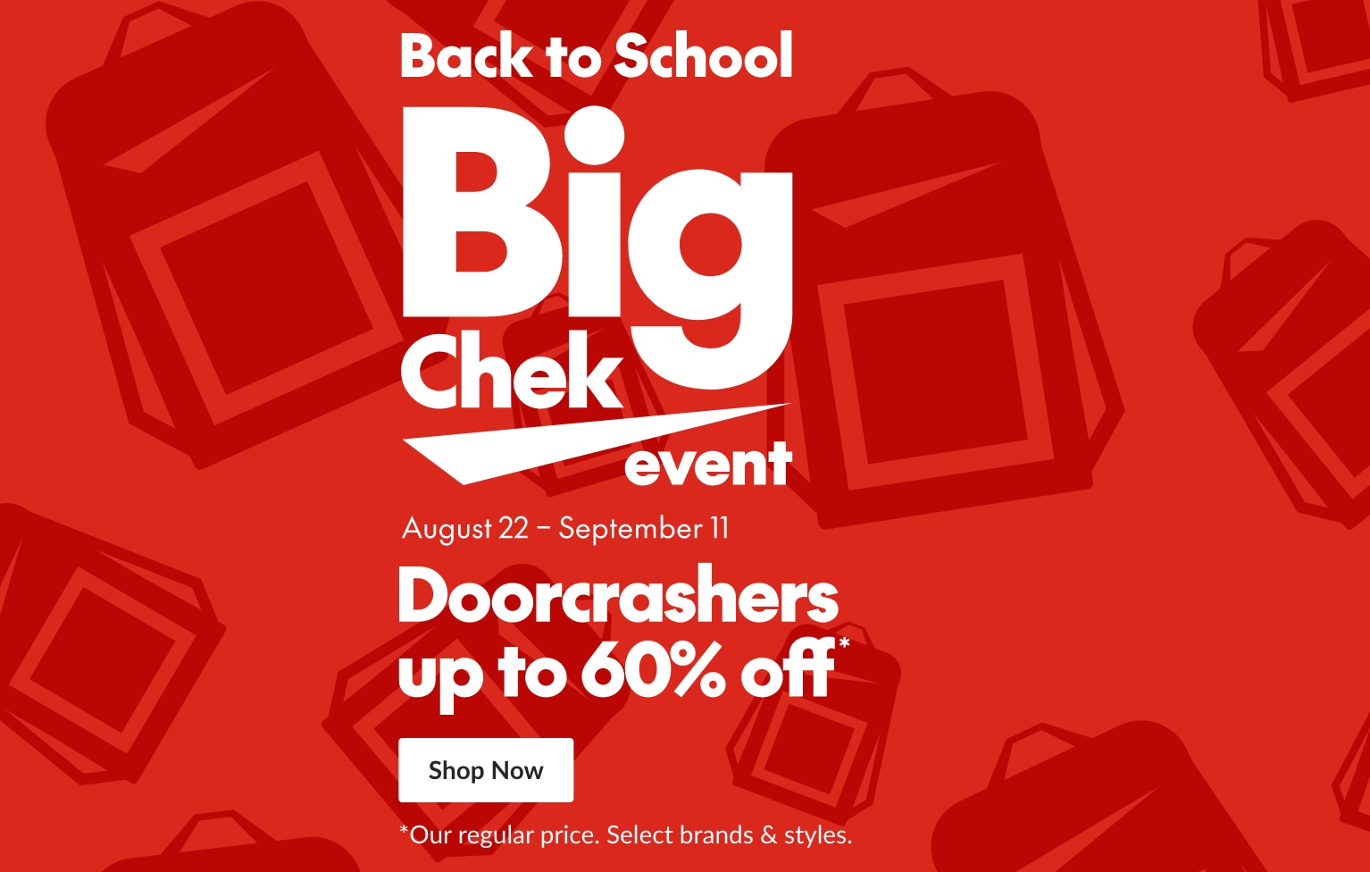 Back to School Big Chek Event + Free Same Day Delivery