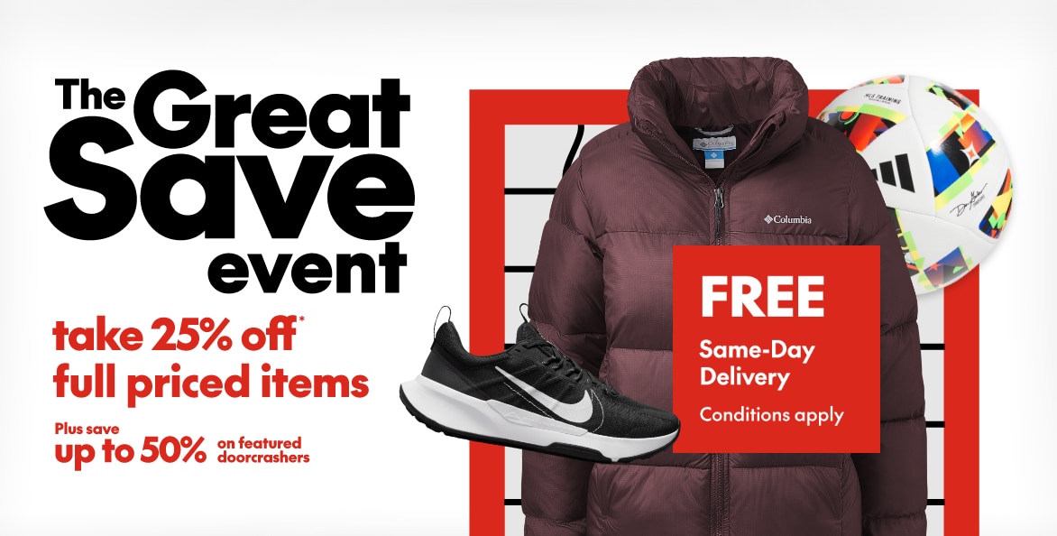 The Great Save Event - 25% off* full priced items Use code: GREATSAVE25 November 7 – 13
