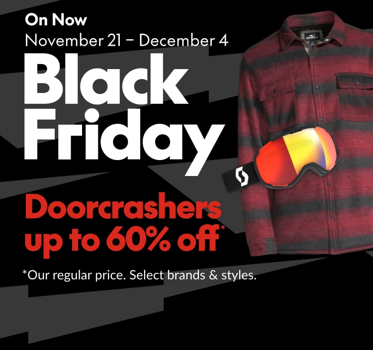 Black Friday doorcrashers up to 60% off*