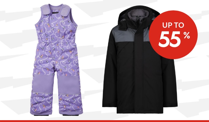 Kids’ Winter Outerwear up to 55% off*