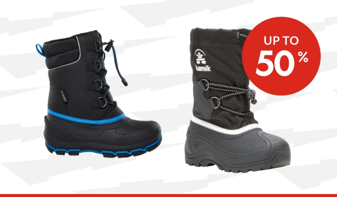 Kids’ Winter Boots up to 50% off*