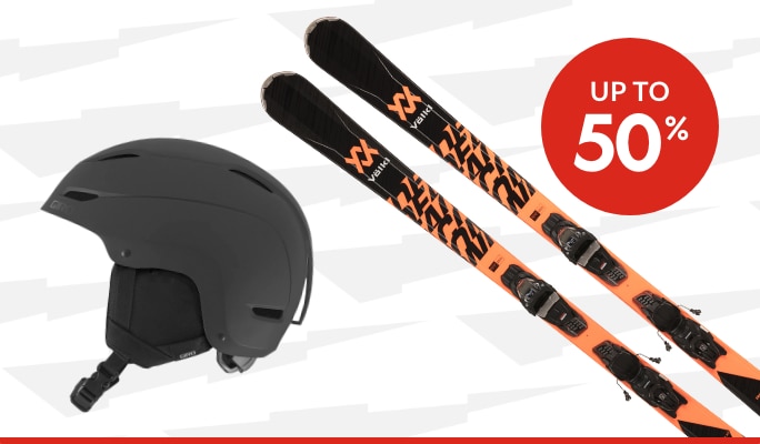 Ski & Snowboard Equipment up to 50% off*