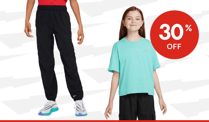 Nike Kids' Clothing 30% Off*