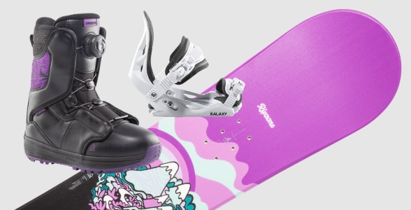 Ripzone Junior Snowboard Package