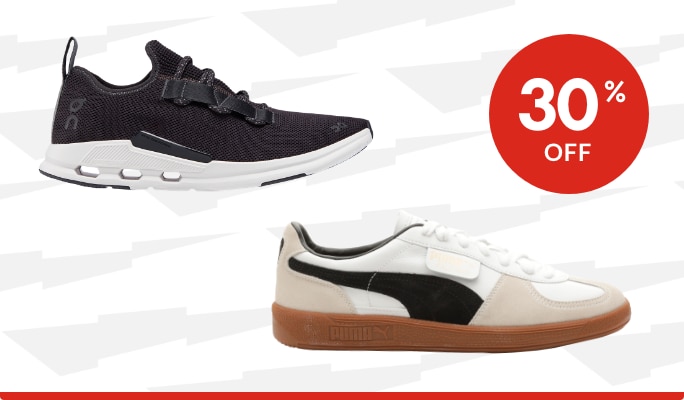 Select Shoes 30% off*