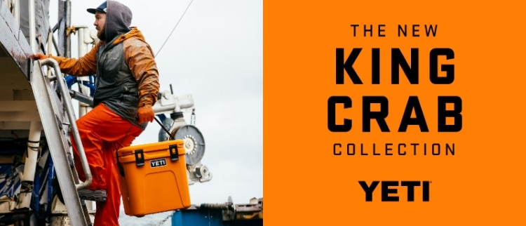 The New King Crab Collection. Colour inspired by bright spots in rough waters. Discover the limited edition YETI® King Crab Collection.