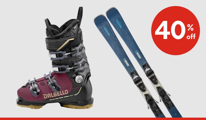 Alpine Skis & Boots 40% off*