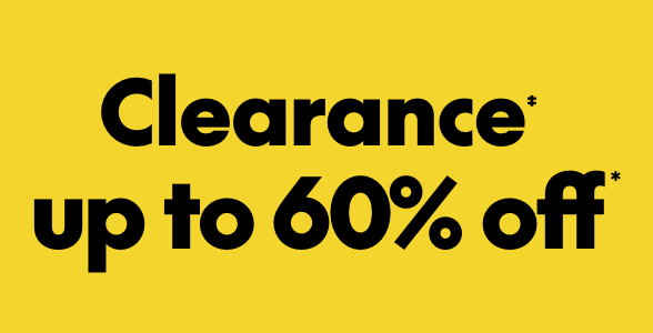 Clearance up to 60% off*