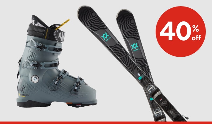 Alpine Skis & Boots 40% off*