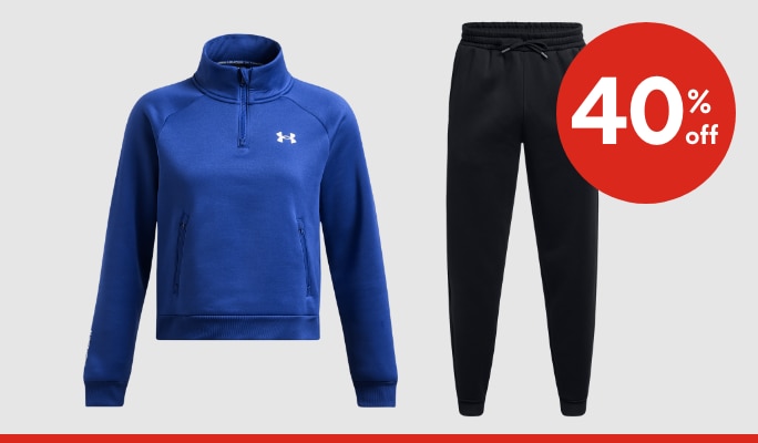 Under Armour Women’s & Men’s Armour Fleece Clothing 40% off