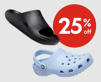 CROCS 25% off. May 4-12 only