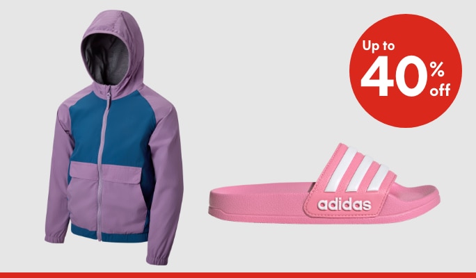 Kids’ Outerwear & Shoes up to 40% off