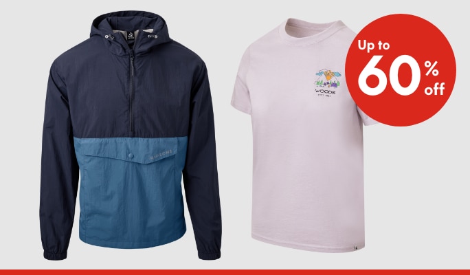 Women’s & Men’s Clothing & Jackets up to 60% off