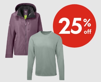 Helly Hansen 25% off. Our ticket price. Select styles. Offer valid May 15-19, 2025.