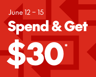 Get $30 when you spend $125