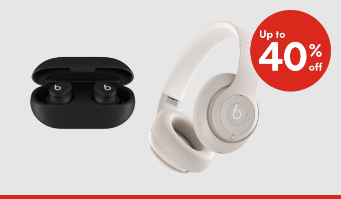 Beats up to 40% off