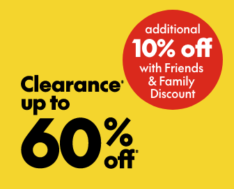 Clearance up to 60% off*