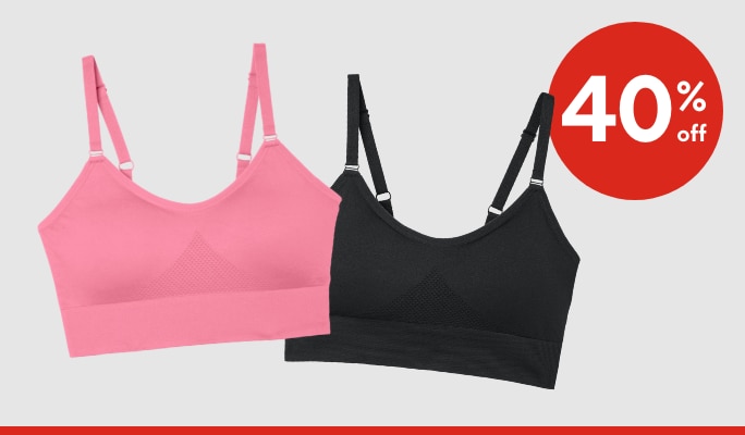 FWD Women’s Seamless Bras 40% Off
