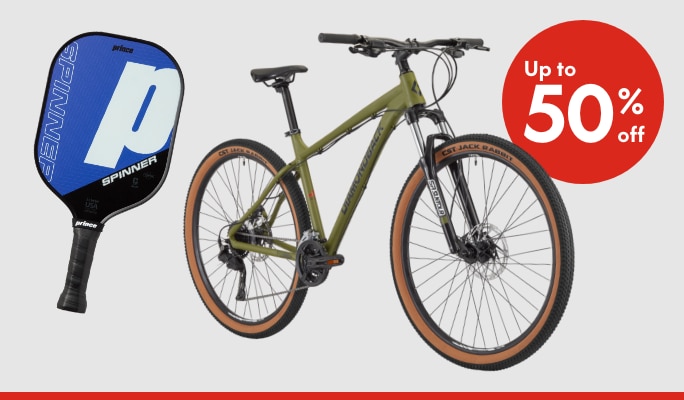 Equipment up to 50% off
