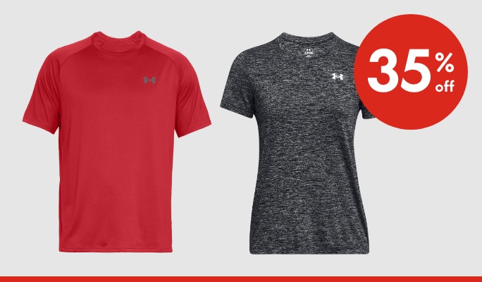 Under Armour Tech Tees 35% off