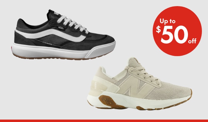 Women’s & Men’s Shoes up to $50 off
