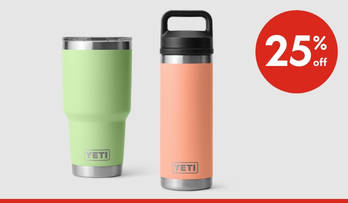 YETI Key Lime & Low Country Peach Drinkware & Coolers 25% off