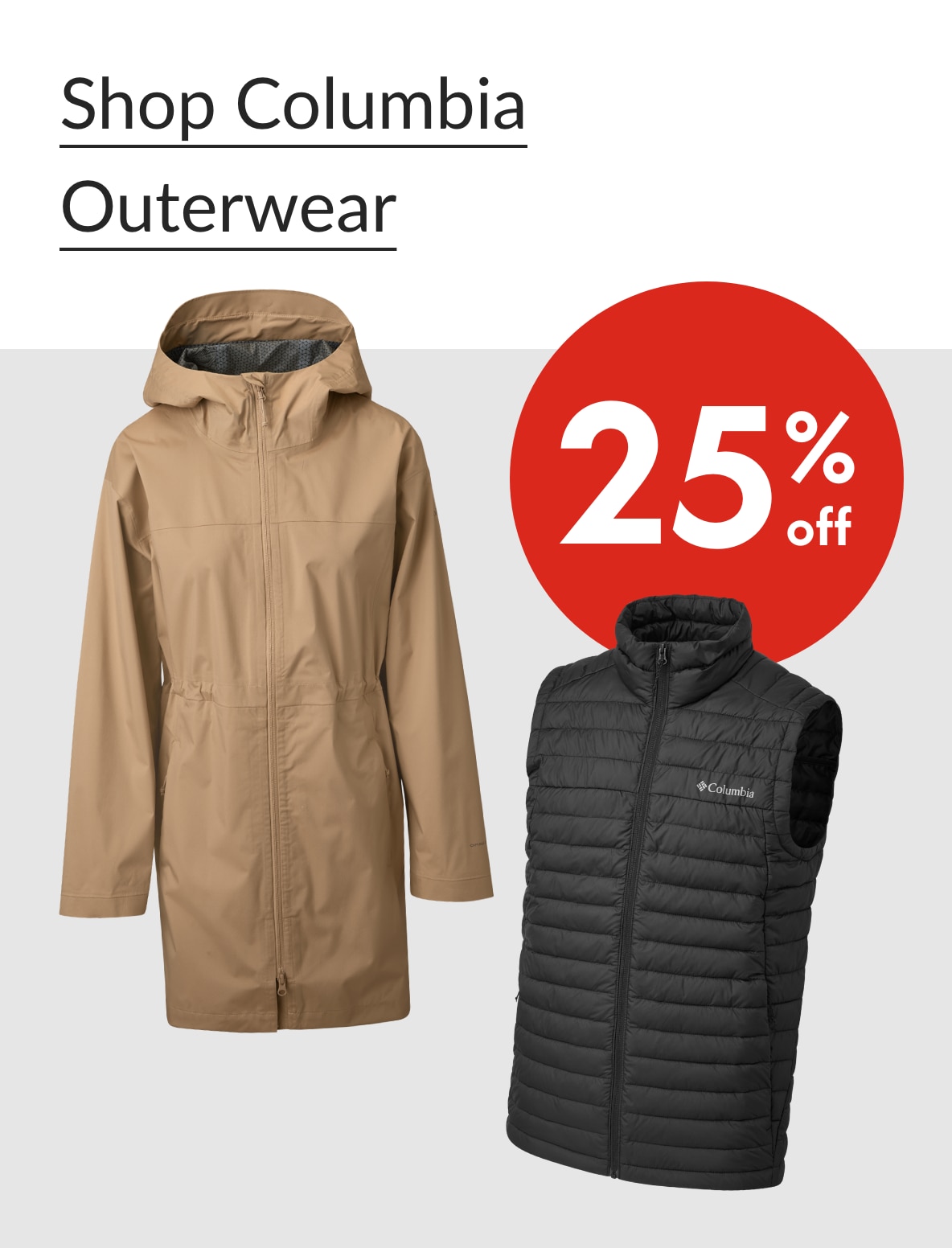 Shop Columbia Outerwear