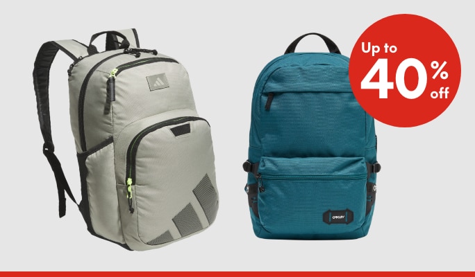 Backpacks up to 40% off