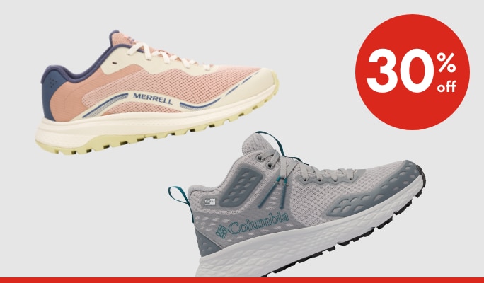 Women's & Men's Outdoor Shoes 30% off