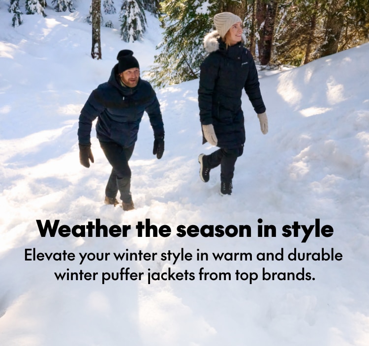 Winter the season in style. Elevate your winter style in warm and durable winter puffer jackets from top brands.