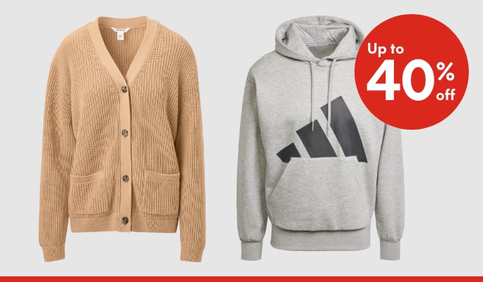 Women's & Men's Clothing up to 40% off