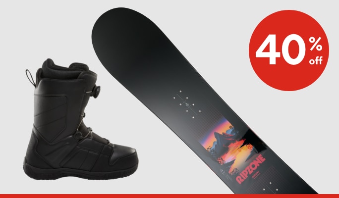 Ripzone Ski & Snowboard Equipment 40% off*