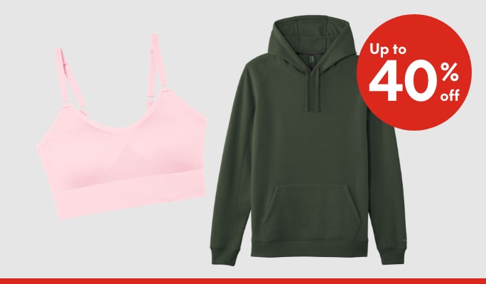 Select Clothing up to 40% off*