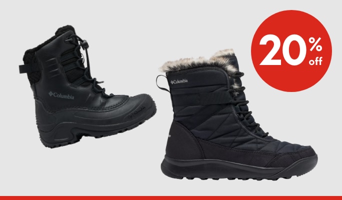 Columbia Footwear 20% off*