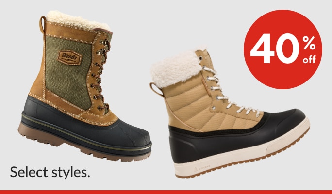 Woods & Ripzone Footwear 40% off