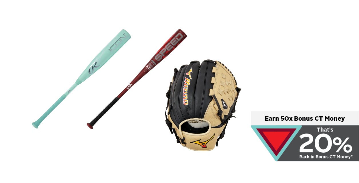 Baseball Bats & Gloves Collect 50x Bonus CT Money®†