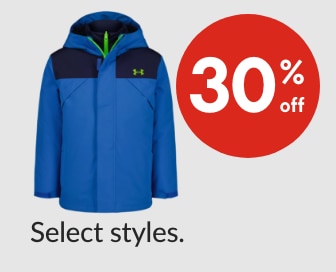 Under Armour Kid’s Winter Outerwear 30% off**