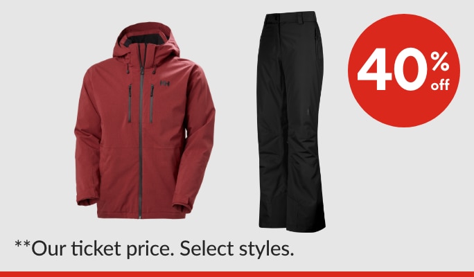 Helly Hansen Winter Insulated Jackets And Pants 40% off**