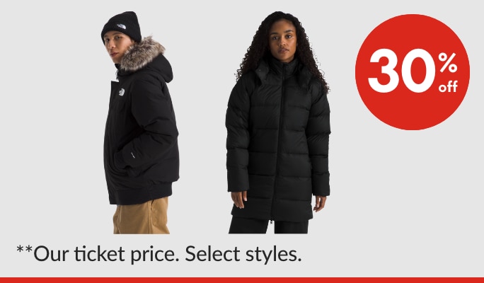 The North Face Winter Insulated Jackets & Pants 30% off**
