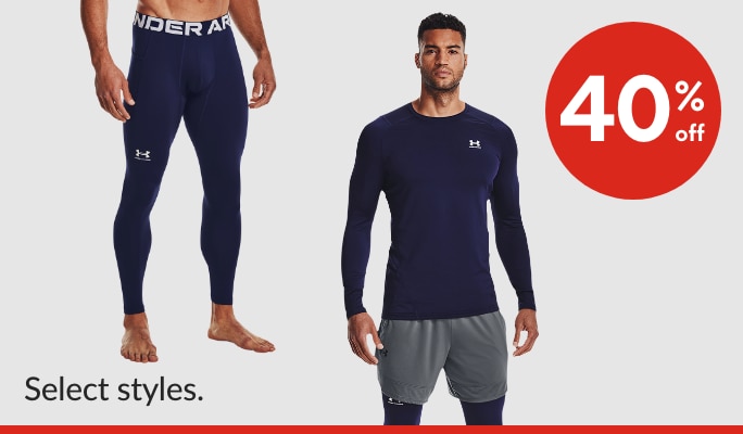 Under Armour ColdGear Clothing 40% off