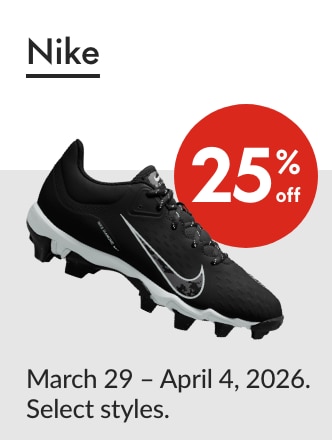 Nike Mar 29 - Apr 4, 2026 25% off Our ticket price. Select styles. 