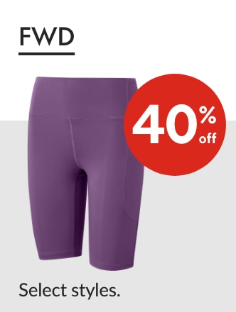 FWD 40% off Our ticket price. Select styles.