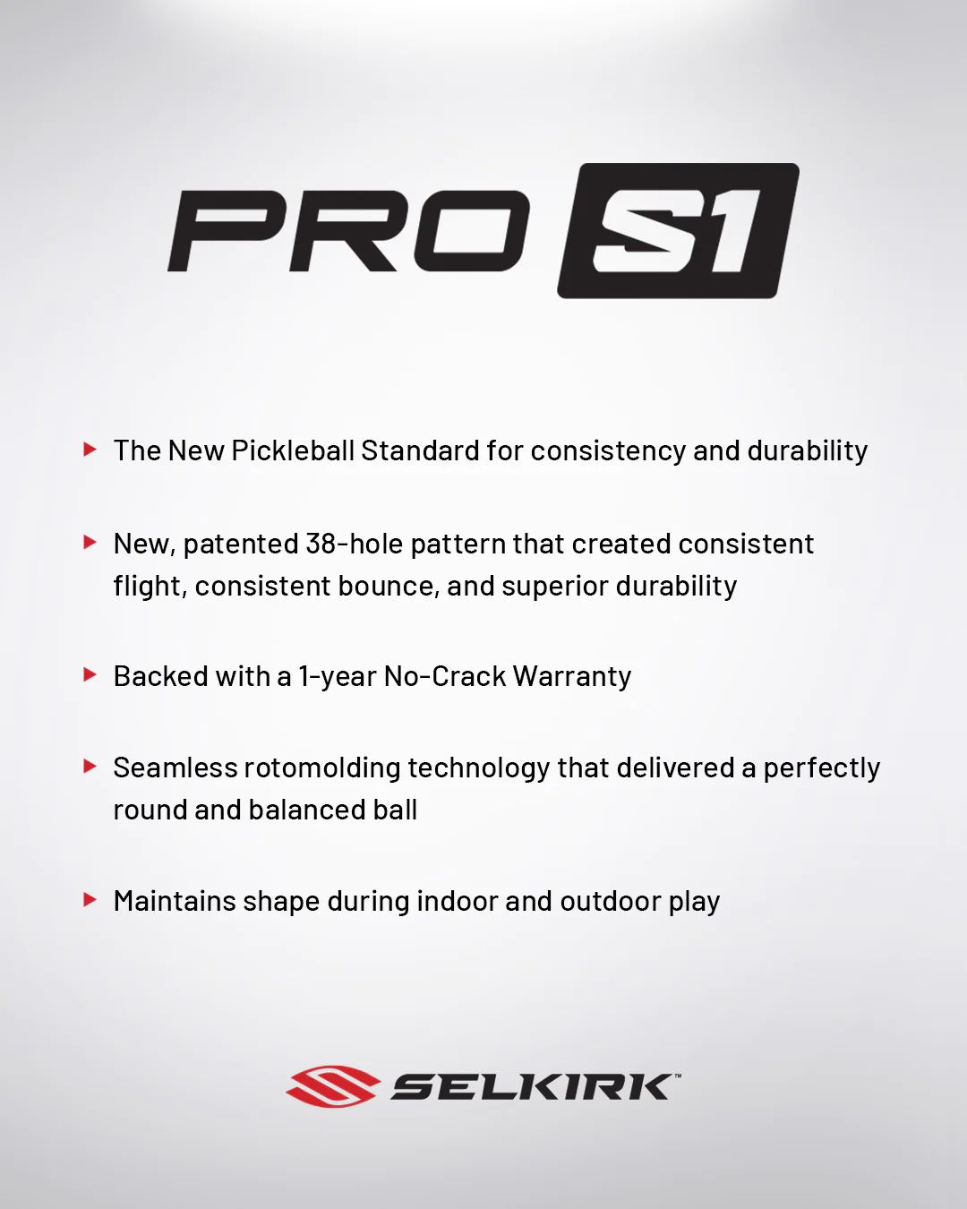 Selkirk Pro S1 Pickleball Balls - 4 Pack