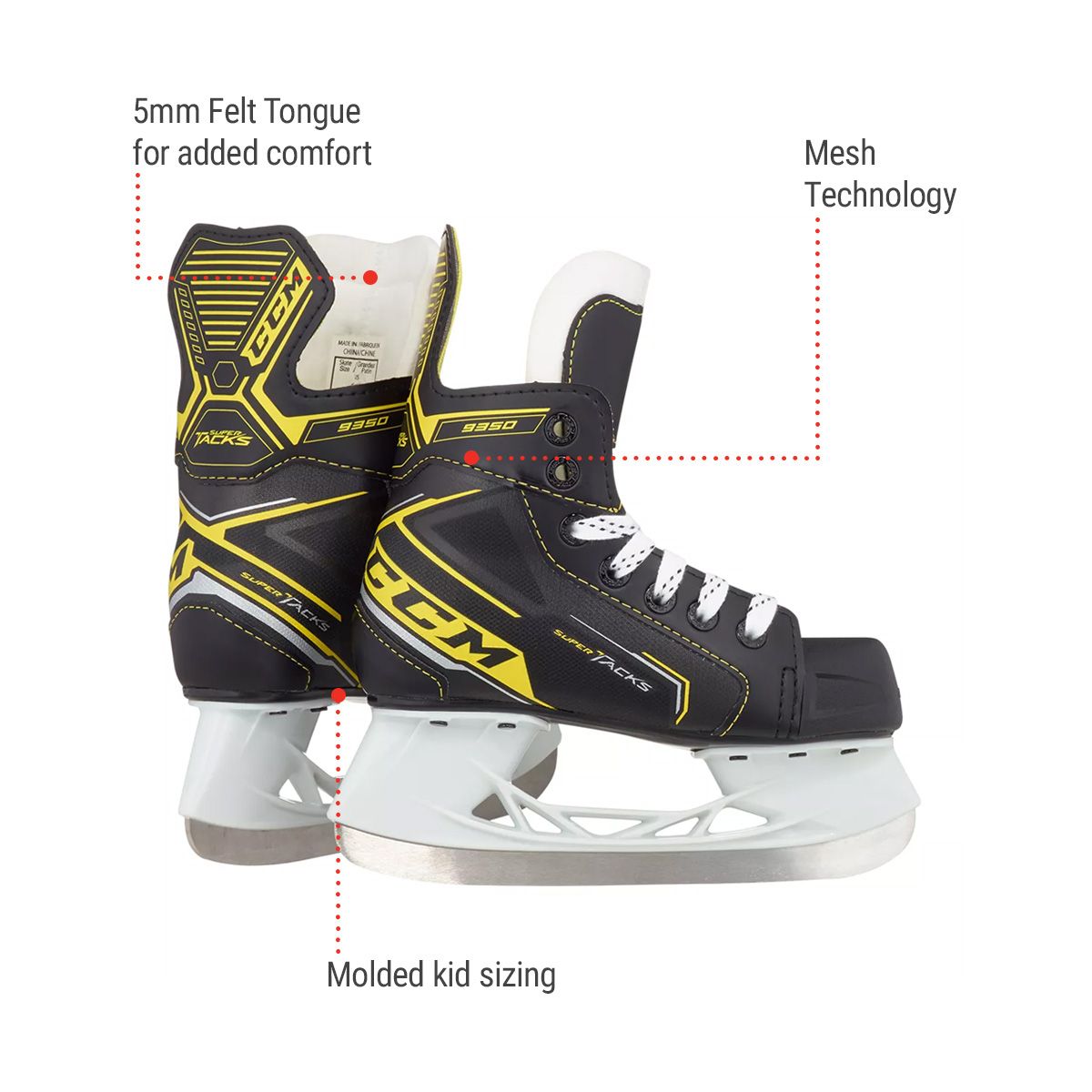 CCM Super Tacks 9350 Youth Hockey Skates