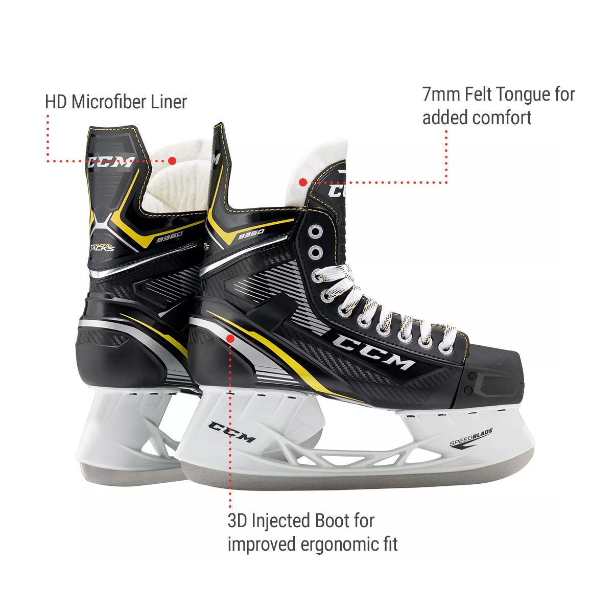 CCM Super Tacks 9360 Junior Hockey Skates