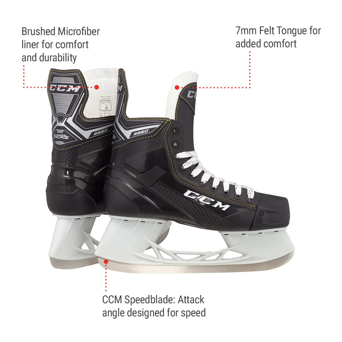 CCM Super Tacks 9350 Senior Hockey Skates